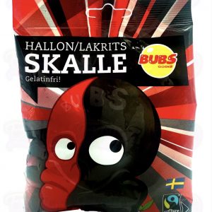 Bubs Raspberry Licorice Swedish Candy Skulls (Sweden)